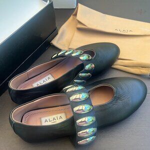 Alaia embellished ballet flats